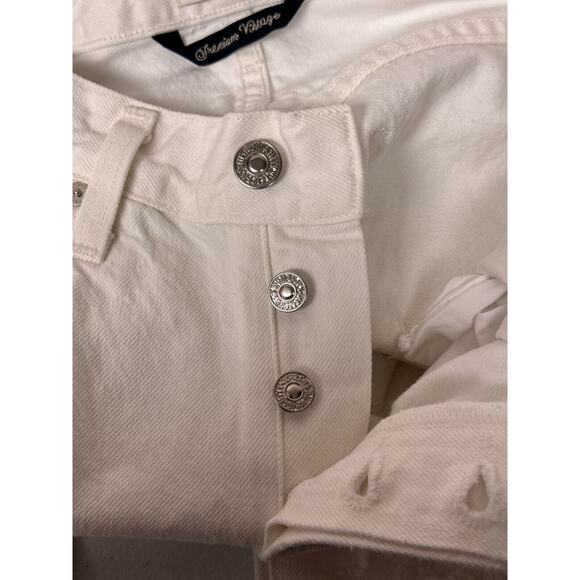 Citizens of Humanity Jeans 27 Womens Elle V Front White Denim Relax Straight - Picture 8 of 8